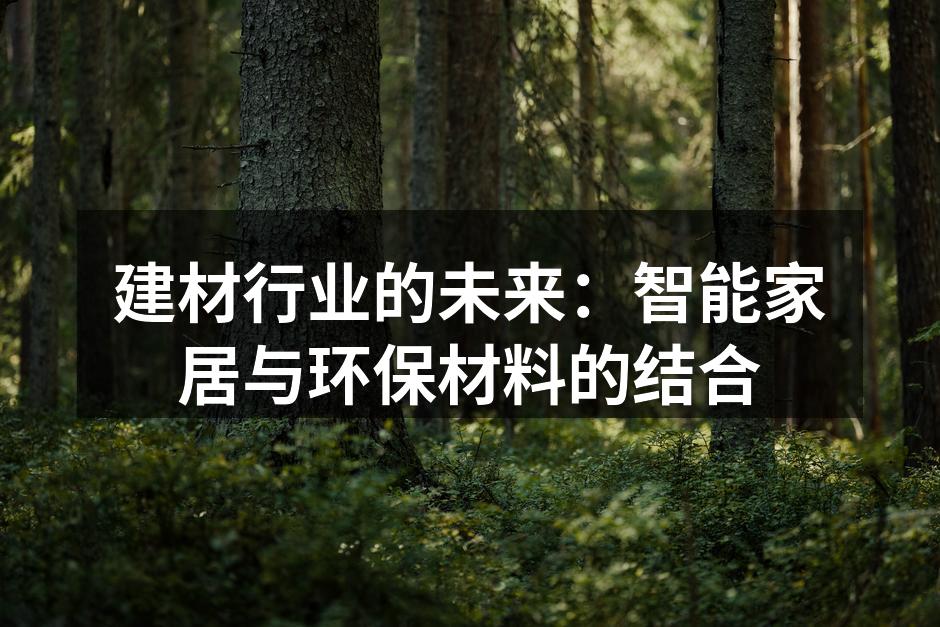 建材行业的未来：智能家居与环保材料的结合